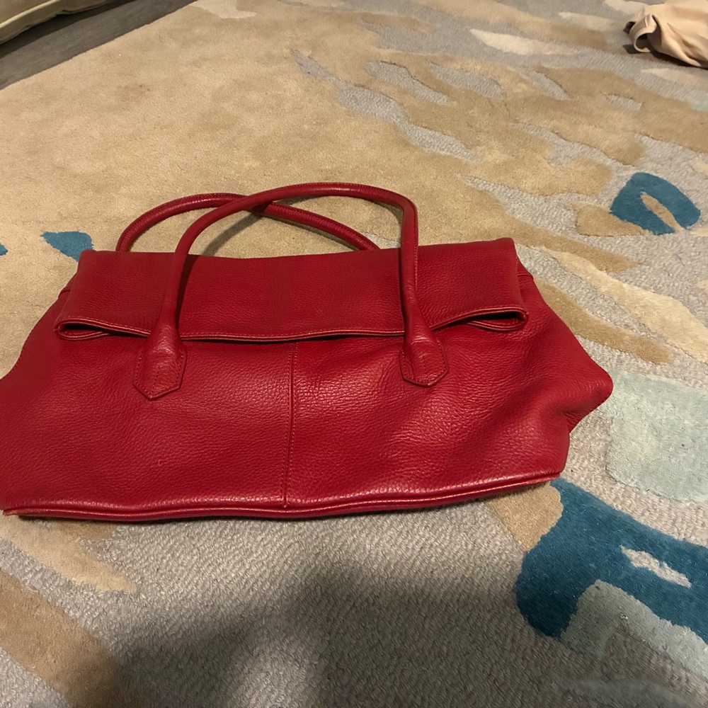 Chic Red Women's Shoulder Bag